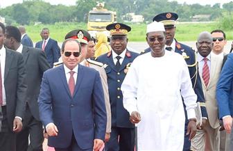   الرئيس-السيسي-يصل-إلي-تشاد-فى-ختام-جولته-الإفريقية