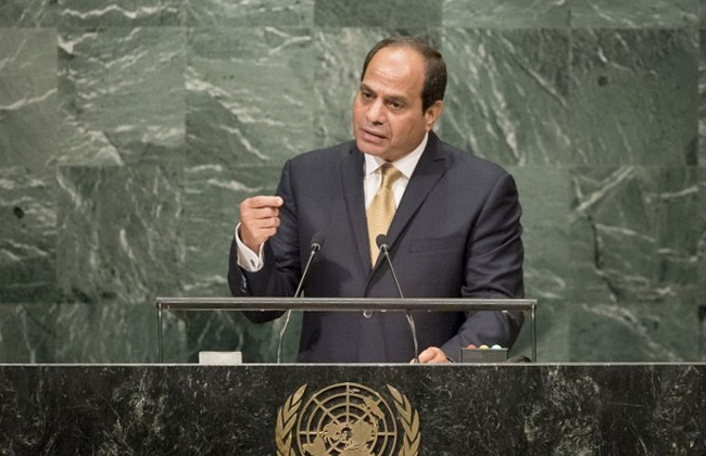 الرئيس السيسي يلقي بيان مصر أمام الجمعية العامة للأمم المتحدة مساء الثلاثاء