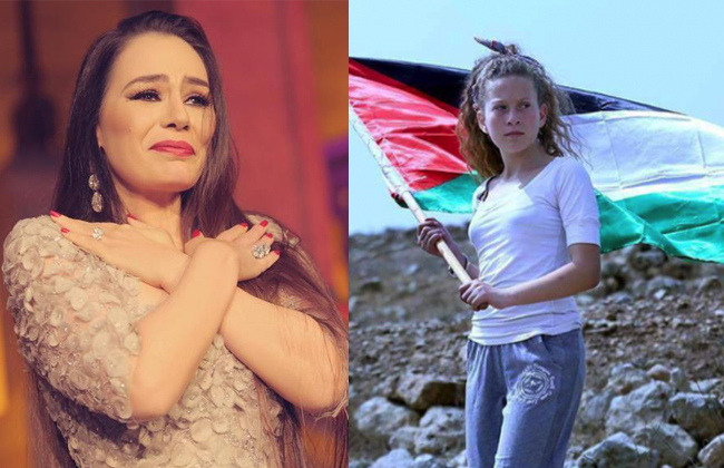 شريهان توجه رسالة لعهد التميمي وتصفها بـذهب شمس فلسطين وإنستجرام يحذفها ثم يعيدها