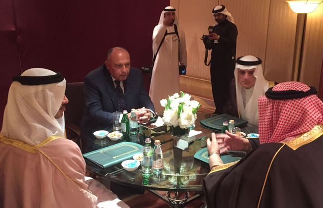 وزراء خارجية الرباعي العربي يؤكدون التضامن الكامل في مواجهة الممارسات القطرية الاستفزازية