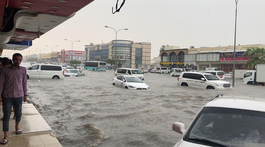 	السيول تجتاح الدوحة