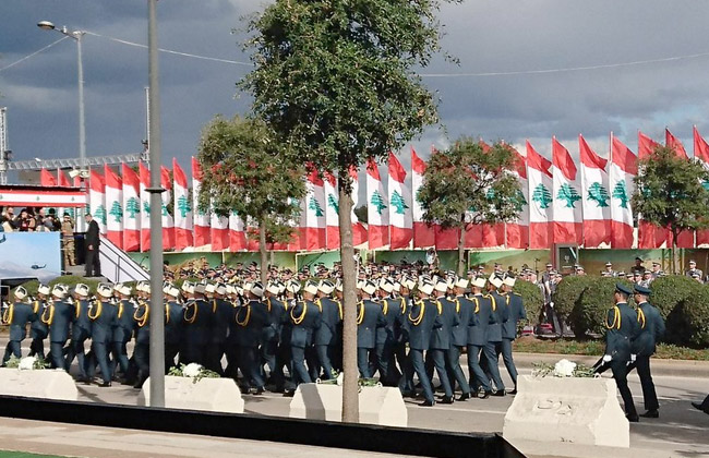 لبنان يحتفل بذكرى الاستقلال الـ  بعرض عسكري وسط بيروت| صور