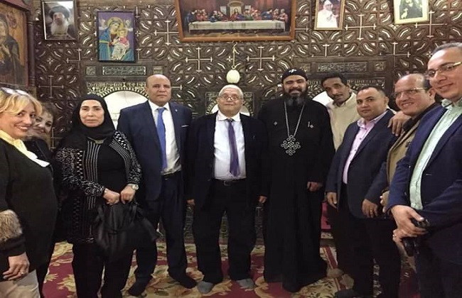 المصريين الأحرار يزور دير درنكة لدعم وتعزيز السياحة الدينية