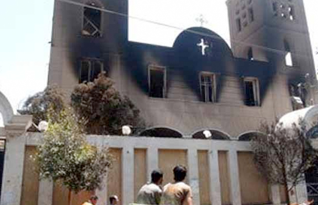  اليوم استكمال محاكمة المتهمين بـحرق كنيسة كفر حكيم
