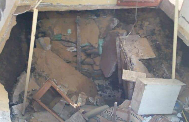 منقبو آثار يتسببون في انهيار دار لتحفيظ القرآن ملحقة بفيلا الفريق سعد الشاذلي في بسيون | صور