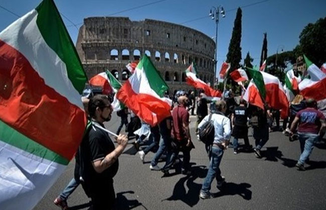 مسيرات حاشدة في روما وميلانو قبل الانتخابات البرلمانية