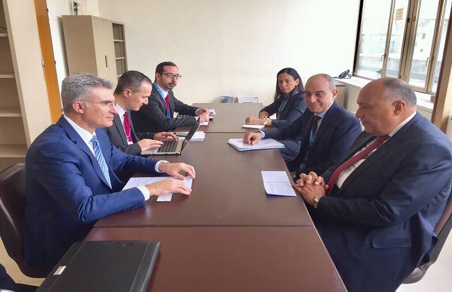 وزير الخارجية يلتقي نظيره المالطي على هامش اجتماعات الدورة  لمجلس حقوق الإنسان 