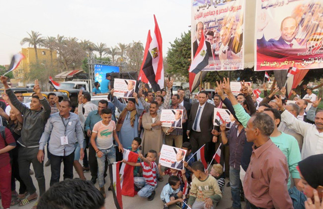 كلنا معاك من أجل مصر بالتبين تحتفل بفوز السيسى بفترة رئاسية ثانية | فيديو وصور