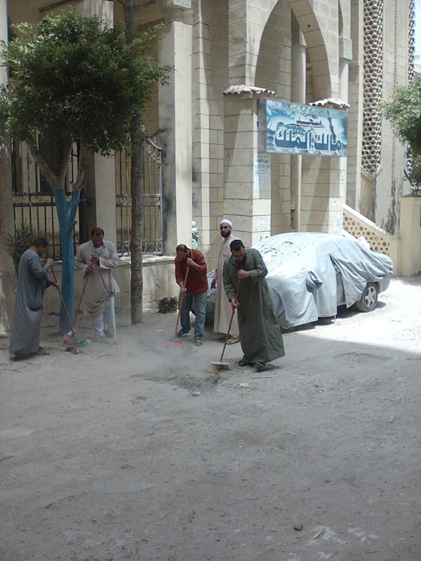 حملة نظافة بمساجد الإسكندرية