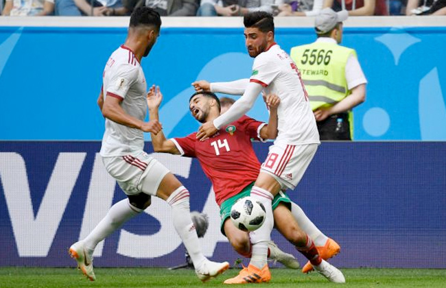 مونديال روسيا المغرب تسقط أمام إيران بنفس سيناريو مصر وأوروجواي