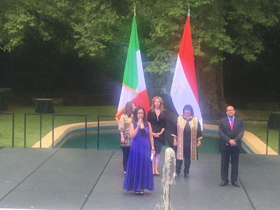 وزيرتا الثقافة والتضامن تشهدان احتفال السفارة المصرية  في روما | صور