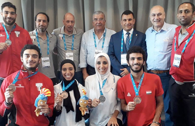 ذهبية وأربع فضيات وبرونزية حصيلة مصر من الميداليات في ألعاب البحر المتوسط 