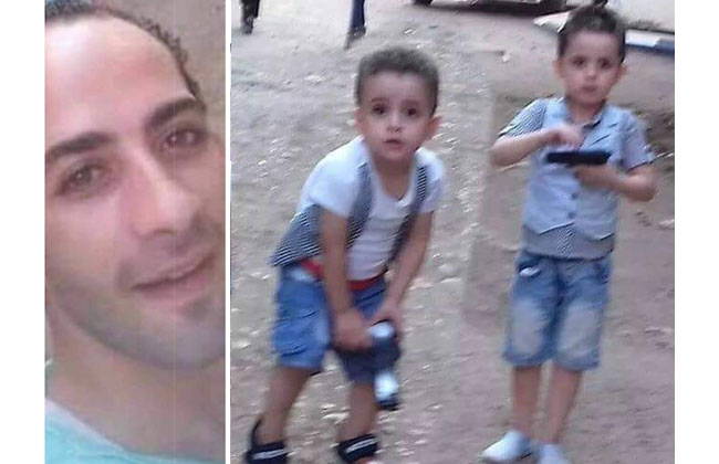 المتهم بقتل طفليه يمثل جريمته على كوبري فارسكور في دمياط
