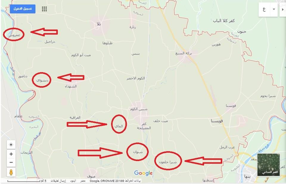 خريطة إنارة الطرق في الأشهر الهجرية