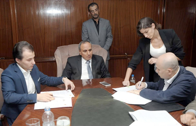 جانب من توقيع بروتوكول التعاون بين "بوابة الأهرام" و"سبوتنيك" 