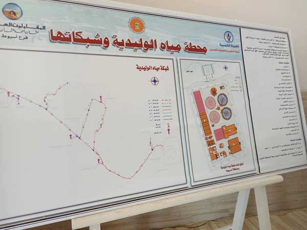 محطتا كهرباء ومياه الوليدية بأسيوط‎