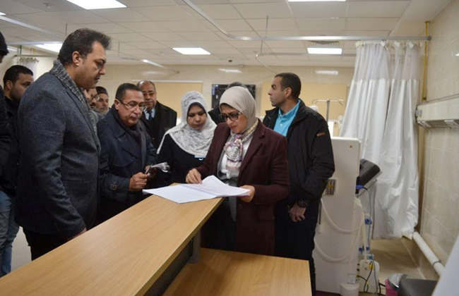 وزيرة الصحة بكفر الشيخ في زيارة مفاجئة افتتاح مشروعات طبية تزيد على  مليار جنيه بالمحافظة
