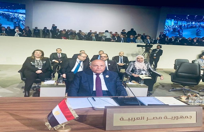 وزير الخارجية يؤكد أهمية العمل العربي المشترك لوضع إستراتيجيات وبرامج عملية وملموسة لتحقيق التنمية