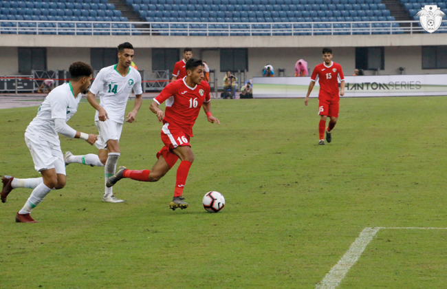 المنتخب الأردني الأوليمبي يتعرض للهزيمة الثانية ببطولة الصين أمام المنتخب السعودي