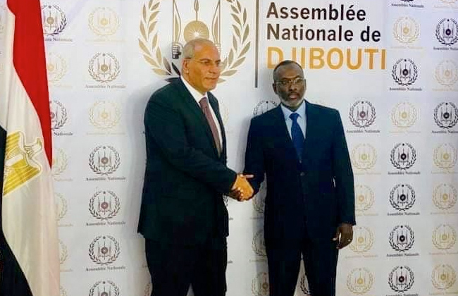 رئيس البرلمان الجيبوتي يستقبل سفير مصر 