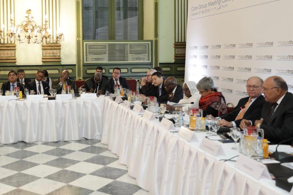 الجلسة الافتتاحية لاجتماع مجموعة النواة لمؤتمر ميونخ للأمن