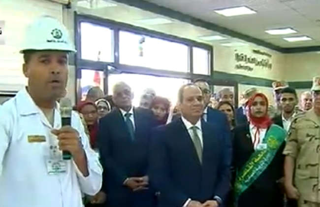 	الرئيس السيسى يفتتح مصنعى الغازات الطبية