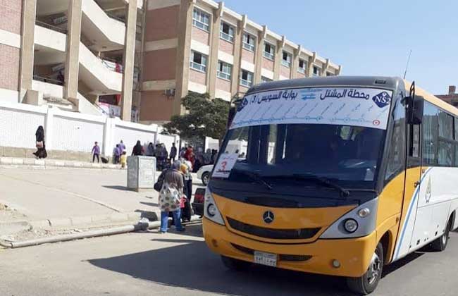 استحداث  خطوط سير نقل جماعي لخدمة طلاب المدارس بمدينة الشروق | صور