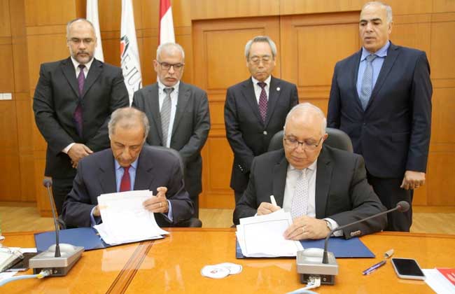 الجامعة المصرية  اليابانية توقع بروتوكول تعاون مع وكالة الفضاء المصرية | صور