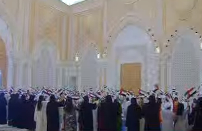 مراسم استقبال رسمية للرئيس عبد الفتاح السيسي في قصر الوطن بأبوظبي
