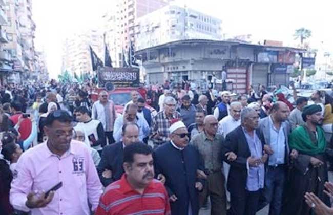 موكب مهيب يطوف شوارع بورسعيد احتفالًا بذكرى المولد النبوي 