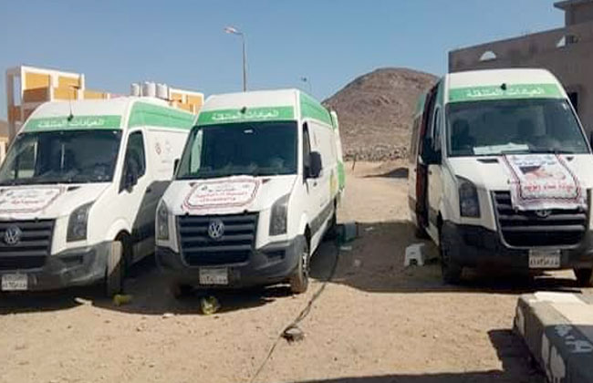 تضامن جنوب سيناء قافلة طبية متخصصة لأبو زنيمة وتوقيع الكشف على  حالة 