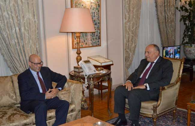 سامح شكري يستقبل نائب رئيس المجلس الرئاسي الليبي