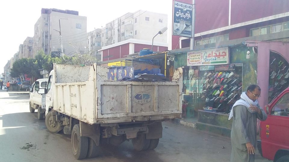  حملة إزالة الإشغالات المخالفة بشوارع حي شرق كفرالشيخ 
