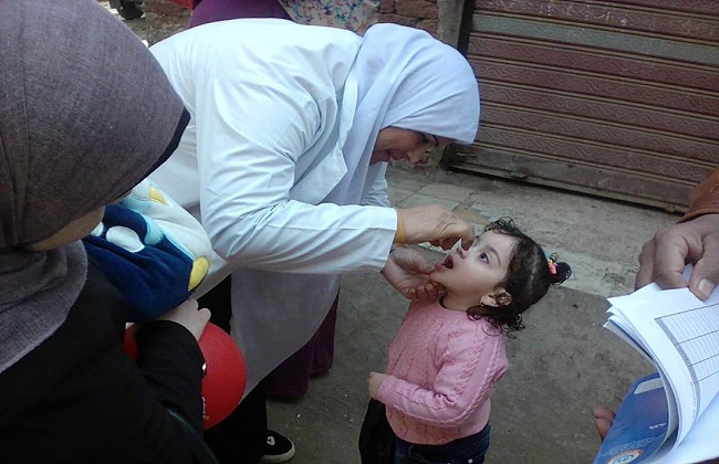 صحة القليوبية الانتهاء من تطعيم  من المستهدفين ضد شلل الأطفال