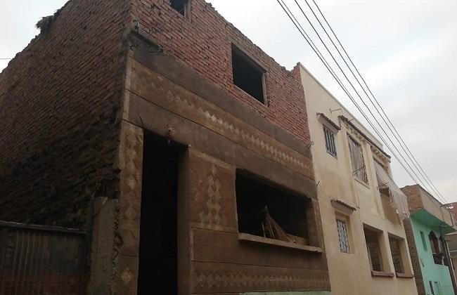 المنزل الذى احتجزت به الأم الشاب محمد بقرية سجين الكوم بقطور