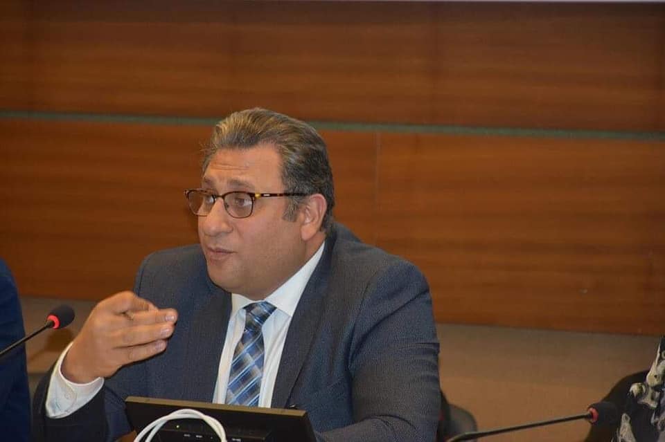 أيمن عقيل رئيس مؤسسة ماعت للسلام والتنمية وحقوق الإنسان في ندوة حقوق الإنسان بجنيف