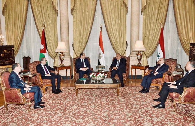 بدء الاجتماع السداسي لوزراء خارجية ورؤساء مخابرات ‎مصر والأردن والعراق