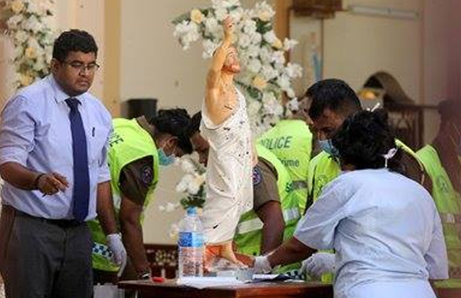 	حالة من الحزن في سريلانكا بعد تفجيرات أمس 
