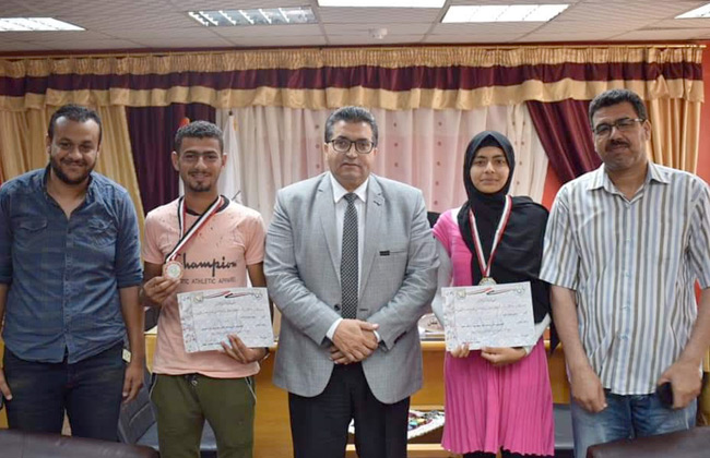 تكريم الفائزين على مستوى الجمهورية من مدرسة طلاب الصم بإدارة طور سيناء|صور 