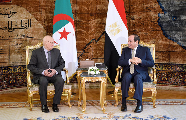 تفاصيل لقاء الرئيس السيسي ونظيره الجزائري | فيديو وصور