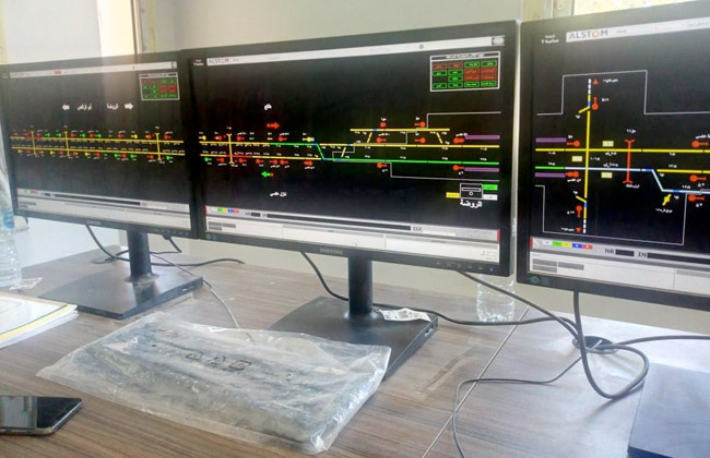 النقل تشغيل تجريبي لبرج إشارات الروضة والربط مع أبو قرقاص | صور