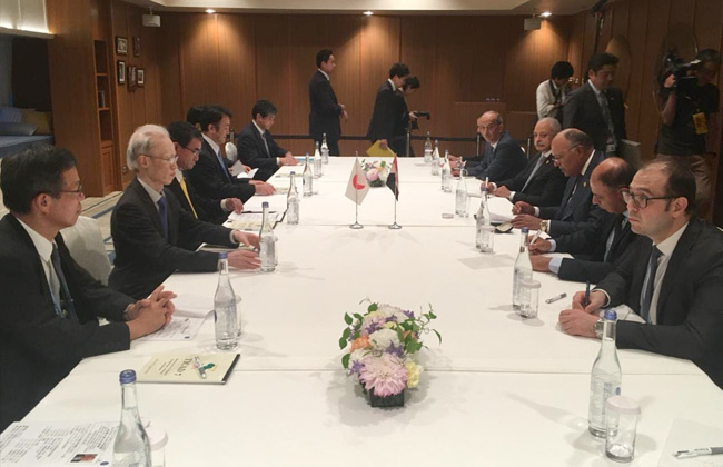 وزير الخارجية يبحث مع نظيره الياباني تعزيز العلاقات الثنائية وقضايا إقليمية ودولية | صور