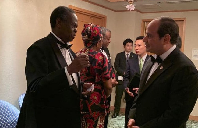  الرئيس السيسي خلال حفل توزيع جائزة هيديو نوغوتشي أفريقيا