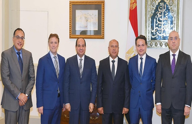 بسام راضي الرئيس السيسي يجتمع مع رئيس شركة بومباردييه العالمية بحضور مدبولي