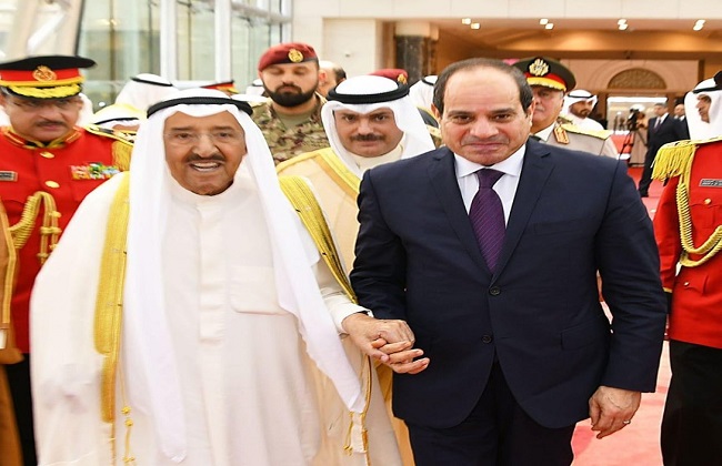 انطلاق القمة المصرية  الكويتية بين الرئيس السيسي وأمير الكويت