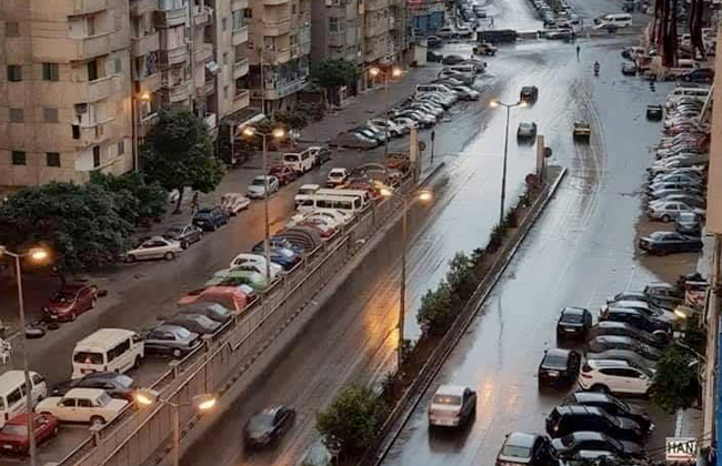 أمطار متوسطة على أحياء الإسكندرية