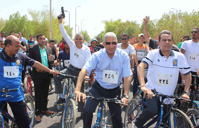 تنظيم ماراثون لسباق الدراجات الهوائية بجامعة جنوب الوادي | صور - بوابة  الأهرام