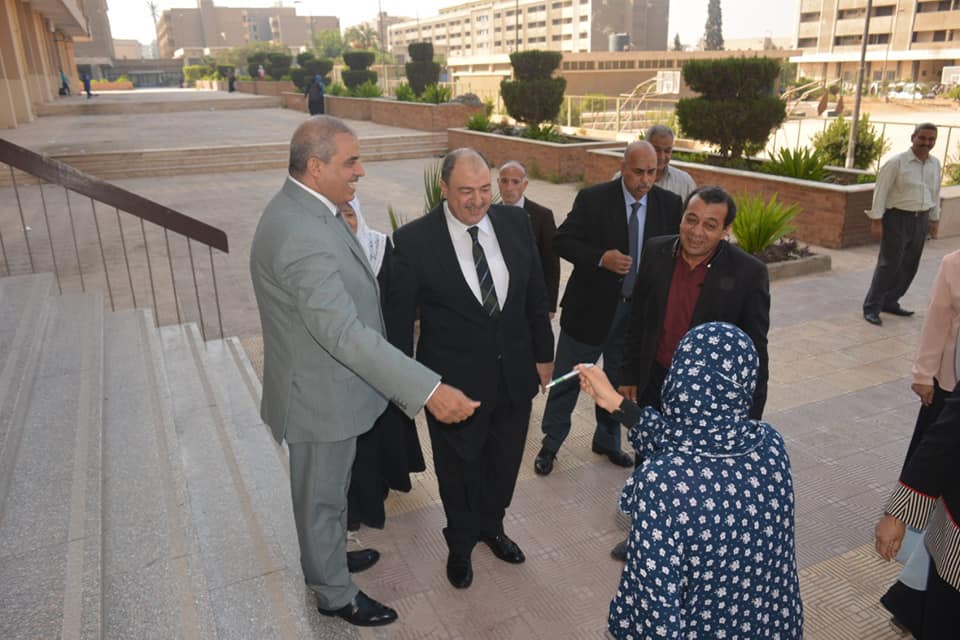 جانب من جولة رئيس جامعة الأزهر بالمدينة الجامعية للطالبات