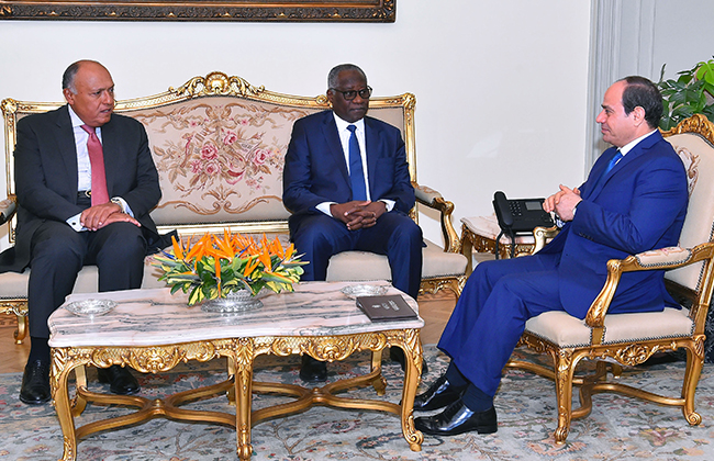تفاصيل لقاء الرئيس السيسي مع وزير خارجية غينيا