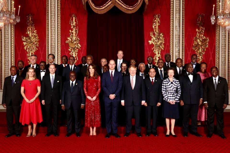 الرئيس السيسي يشارك في حفل الاستقبال الرسمي لرؤساء الوفود المشاركين بقمة إفريقيا بريطانيا للاستثمار
